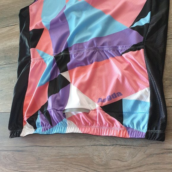 Aogda Cycling Jersey Sleeveless Shirt Womans 3XL Bicycle Racing Tour Spinning - Picture 6 of 6